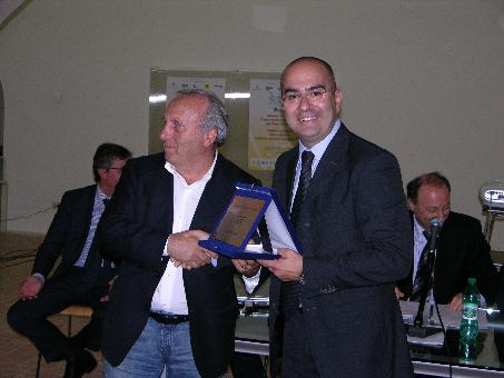 Matera 2007. Fabrizio Morviducci riceve il Premio ufficio stampa dell'anno