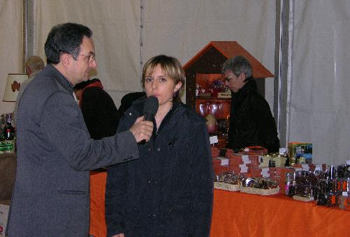 Impruneta (Firenze) 2009, Lisa Ciardi e Fabrizio Borghini di Toscana tv. Foto etaoin